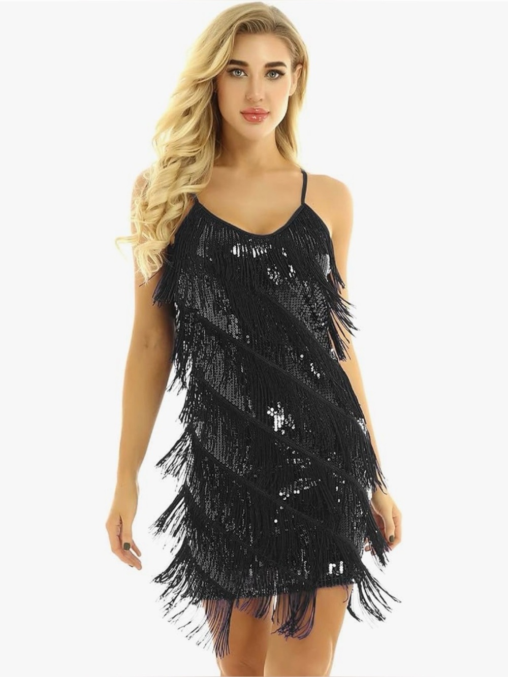 Fringe Flapper Dress M